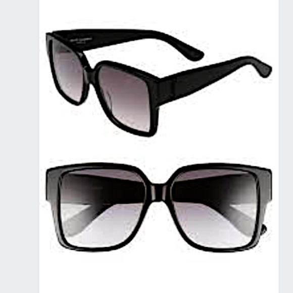 SAINT LAURENT 55MM Oversized Square Sunglasses black main image 8